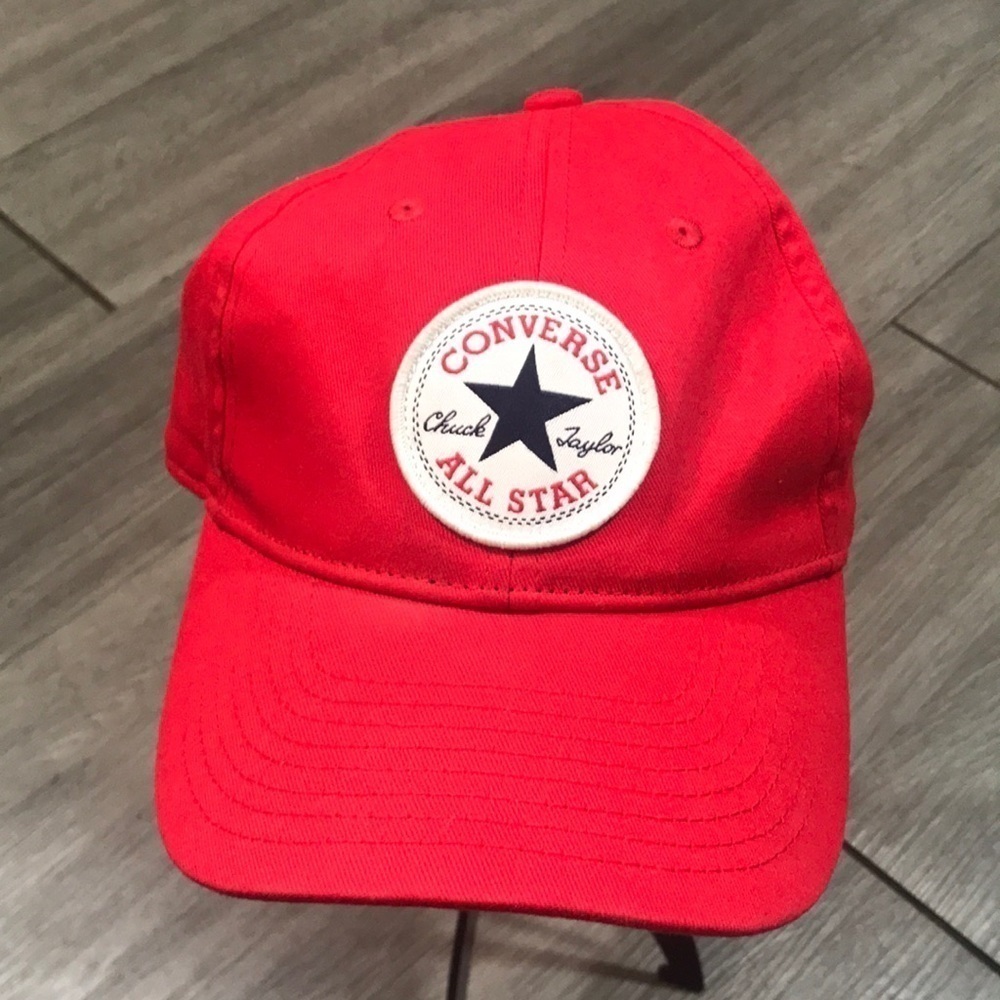 Converse All-Star‎ Chuck Taylor Patch Logo Red 100% Youth Baseball Cap